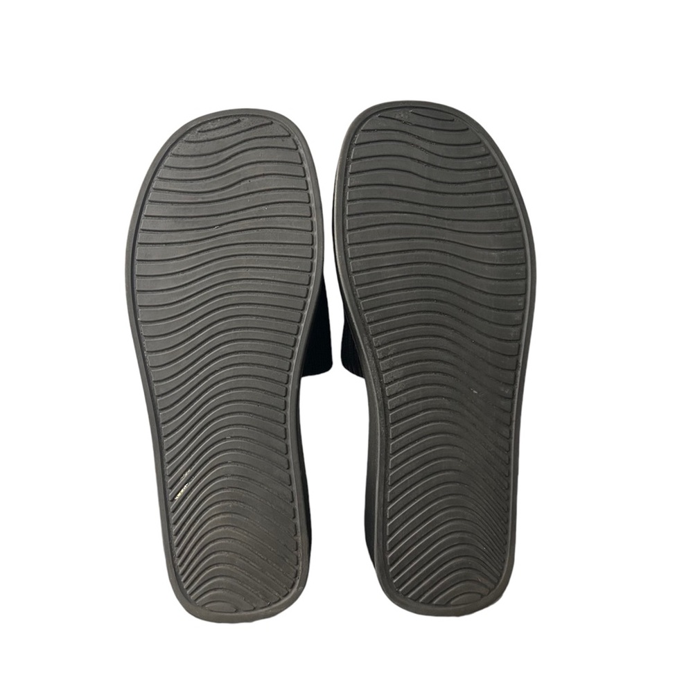 Steve Madden Black Bennet Platform Fabric Slides Sandals Size 9.5 - Picture 10 of 11